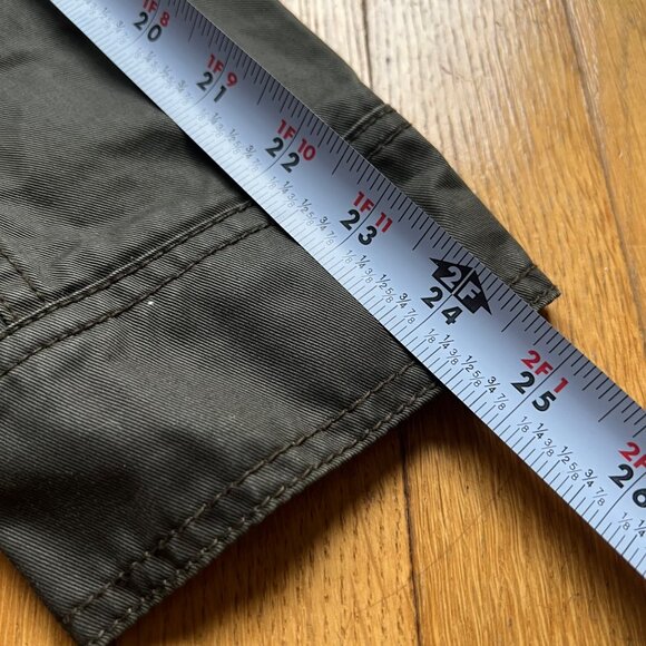 J.Crew Size M Olive Green 100% Cotton Downtown Utility Flap Pockets Field Jacket - Picture 11 of 15